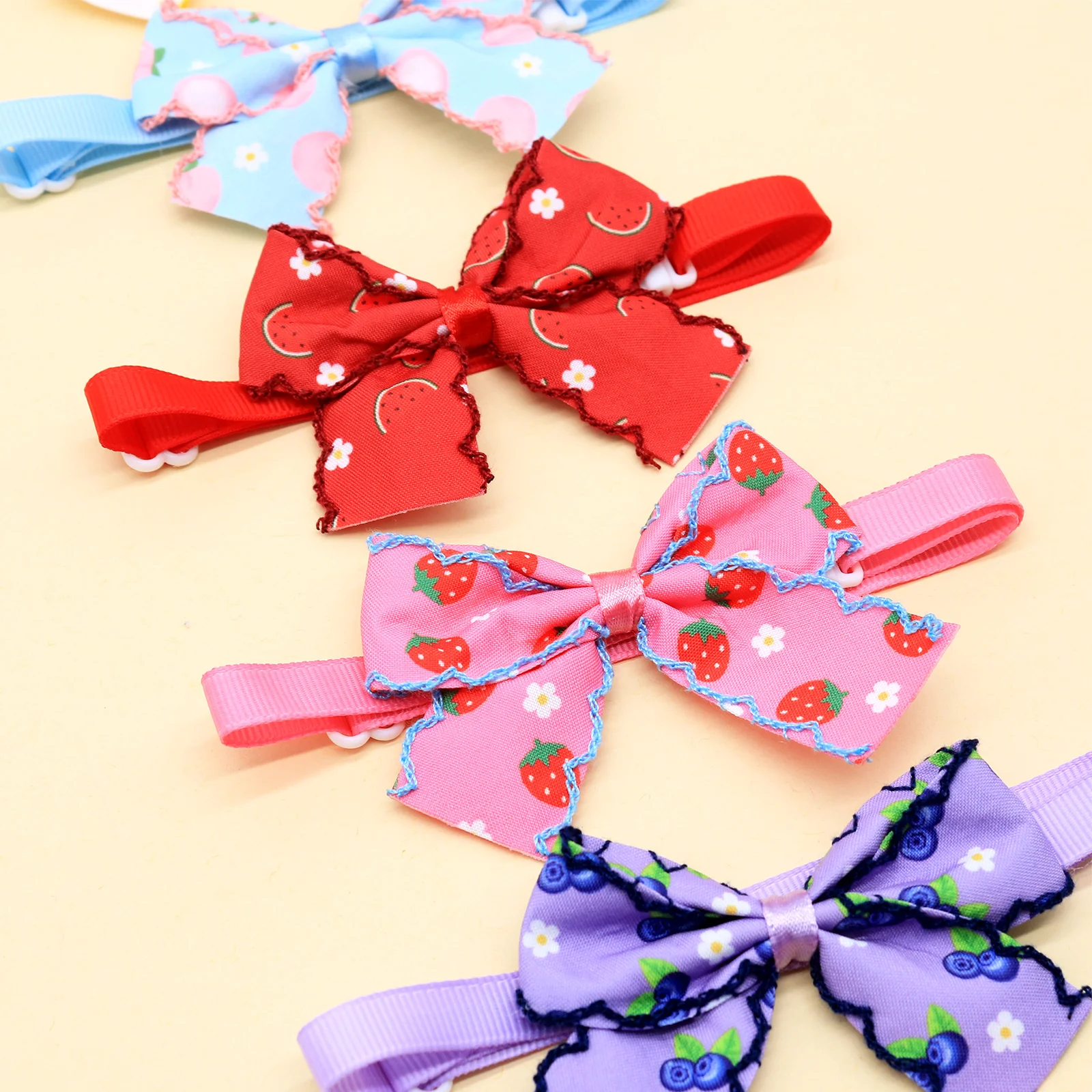 Lazos ajustables con estampado de frutas para perros y gatos - imagen 5