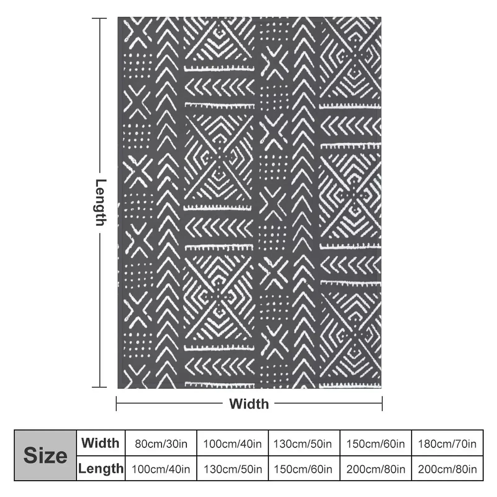 Line Mud Cloth // Charcoal Grey Throw Blanket Sofa Blankets Sofas Of Decoration Sofa Quilt Thin Tourist Designers Blankets
