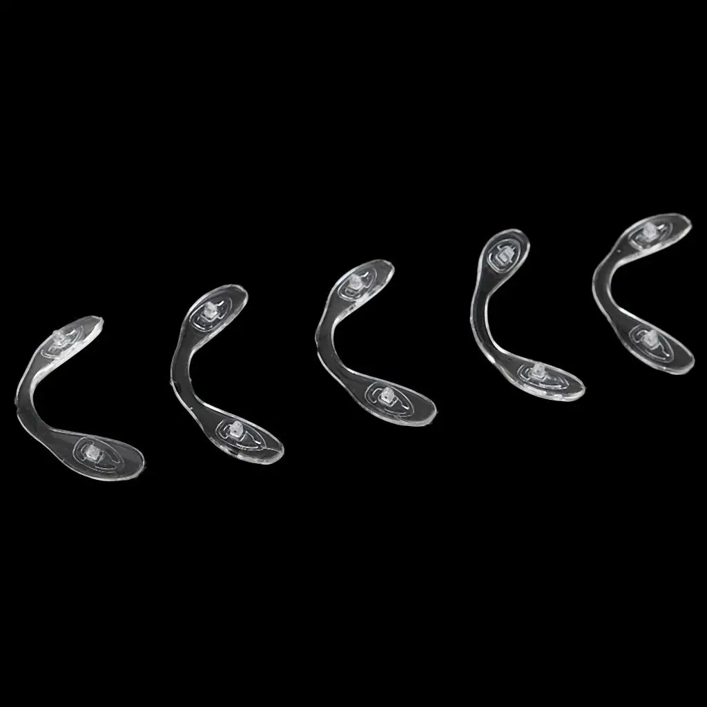 Eyeglass Nose Pads Soft Silicone Replacement Conjoined PVC Stipule Clear Pads for Glasses Comfort