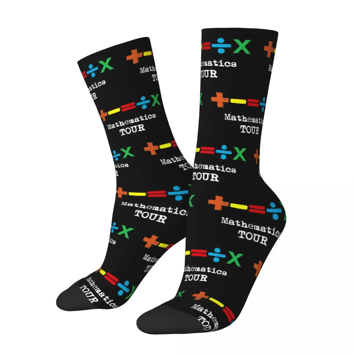 

Autumn Winter Colorful Unisex Ed Sheeran Music Socks The Mathematics Tour Sweat Absorbing Basketball Socks