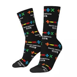 Autumn Winter Colorful Unisex Ed Sheeran Music Socks The Mathematics Tour Sweat Absorbing Basketball Socks