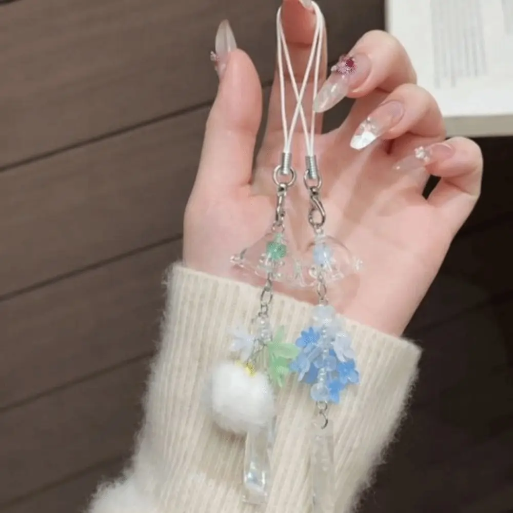 Resin Jasmine Wind Chime Pendant Chinese-style Handmade Ice and Snow Maple Leaves Pendant Decorative Beaded Pendant Car Hanging