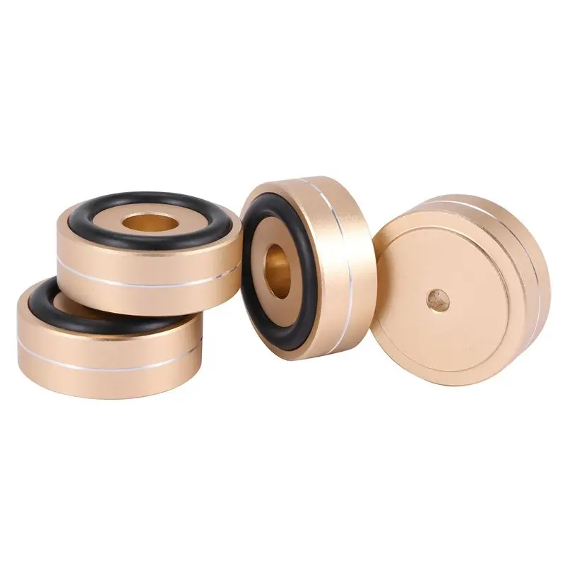 AT13 16PCS Turntable Isolation Feet Pads Aluminum Speaker Spikes Stand Foot Cones Base Mat For Audio Sound Amplifier
