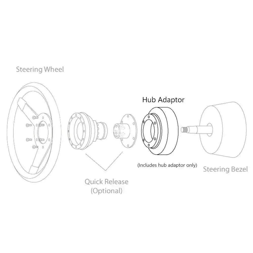 For Hyundai HY-1 HY-2 Car Steering Wheel Quick Release Hub Adapter Snap Off Boss Kit