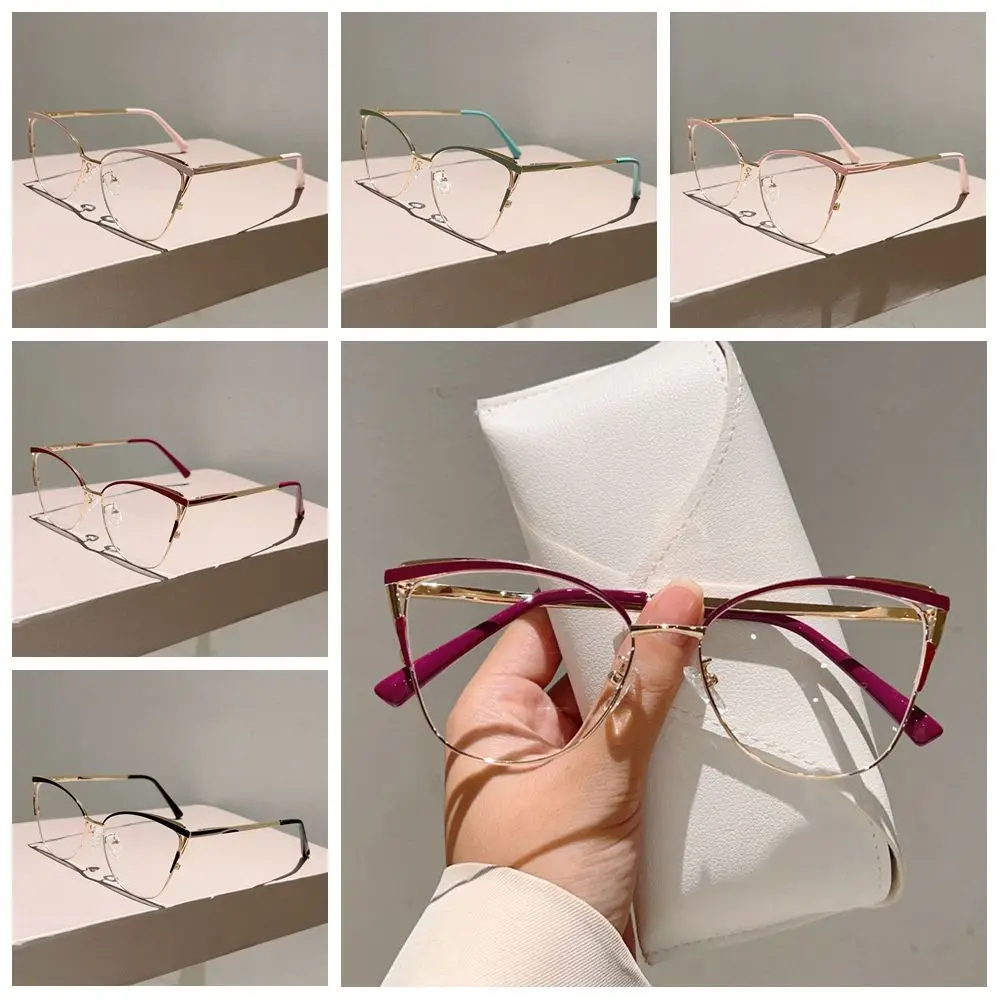 

Transparent Anti-blue Light Glasses Lightweight Anti Radiation Square Frame Myopia Glasses Eye Protective Retro