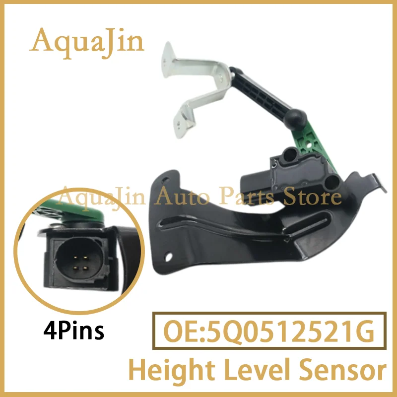 5Q0512521G Rear Left Right Headlight Level Sensor For VW Golf GTI MK7 Passat B8 Tiguan Audi A3 TT TTS Skoda Octavia Seat Leon OE