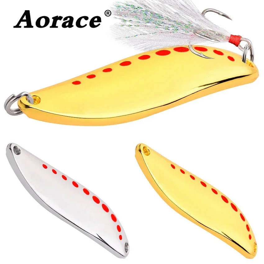 1PCS Spoon Spinner Metal Leech Fishing Lure Hard Baits Sequin Wobbler for Pike Trout Bass Catfish Fishing Tackle with Hook