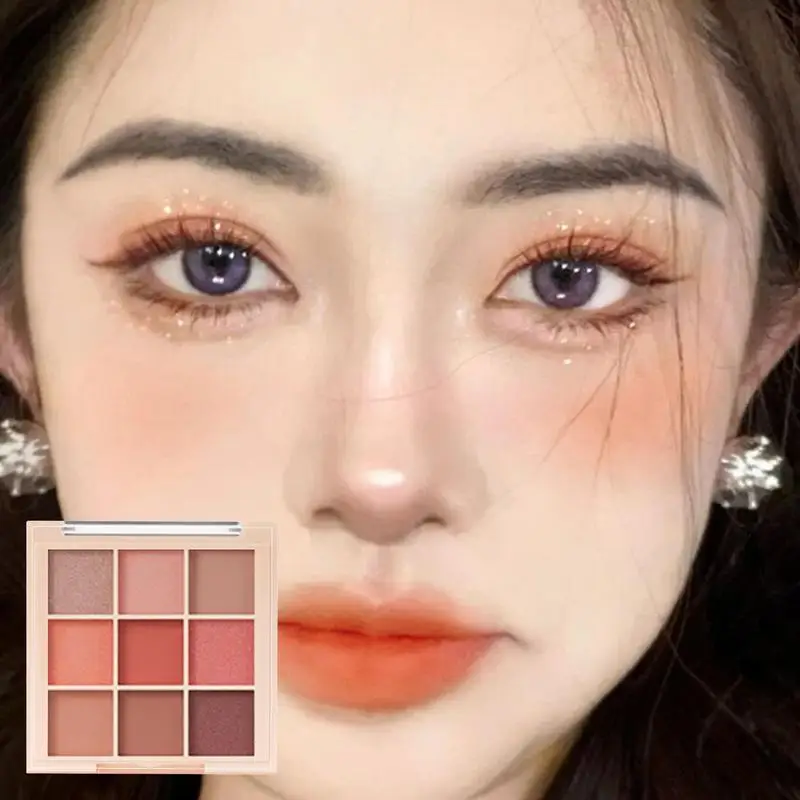 

Eyeshadow Makeup Palette Professional 9 Colors Eyeshadow Makeup Natural Long Lasting Multicolor Nude Eye Makeup Eyeshadow For