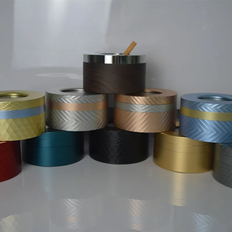 

Luxury Portable Ashtray Premium Anodized Aluminum Custom Design Perfect Gift for Lovers and Brands