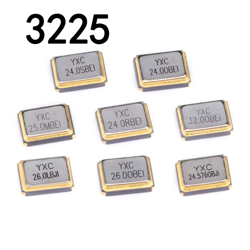 10 قطعة 3225 الكريستال السلبي SMD 4-Pin 8MHZ 11.0592MHZ 12MHZ 13.56MHZ 16MHZ 20MHZ 22.1184MHZ 24MHZ 27.12 26 27 30 32 40 48MHZ