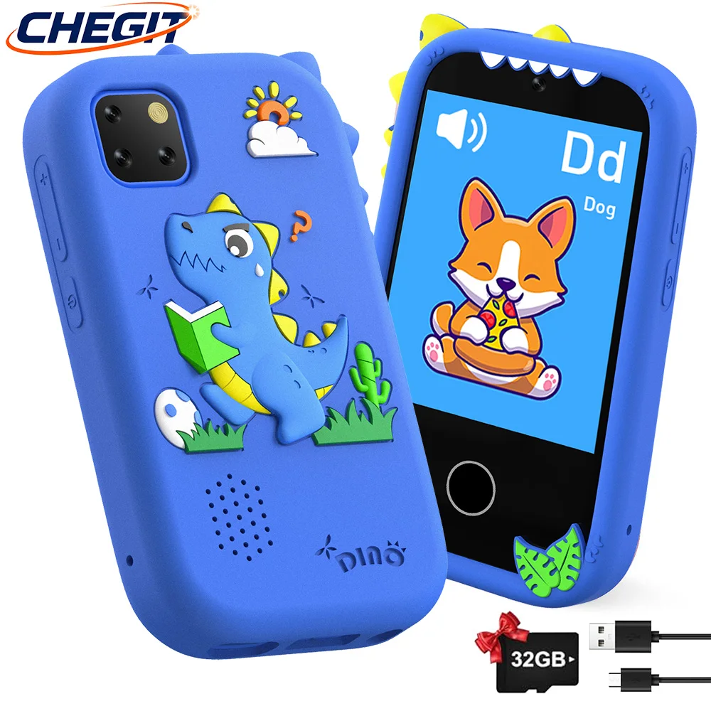 Kids Smart Phone Camera Toys Touchscreen Unicorn Baby Mobile MP3 Player Digital Camera Educational Toys for Girls Boys Age 3-12