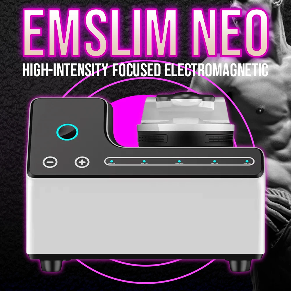 Portable EMSlim NEO RF Muscle Stimulation Machine Non-Invasive Body Sculpting Fat Burning High Intensity Focused Electromagnetic