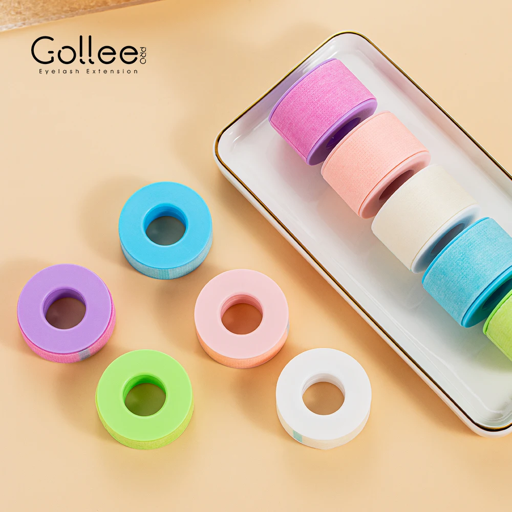 

12pcs Beauty Salon Lash Extension Microfoam Tape Blue Pink Micropore Paper Eyelash Tape for Sensitive Skin Foam Tape for Lashes