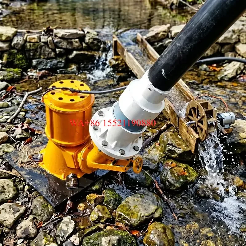 WMWMNU for Portable 5KW Turgo Turbine Hydro Electric Generator 220V Rated Voltage Compact Household Water Power Generation