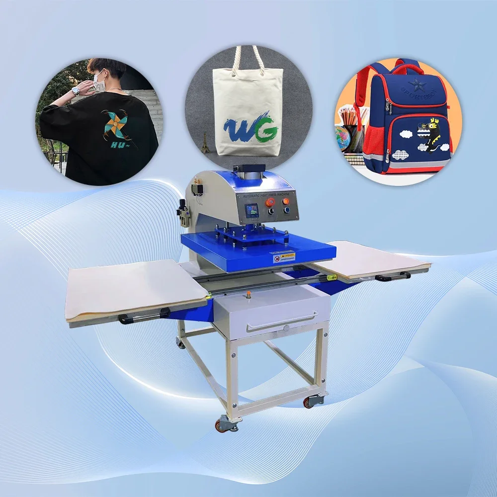 

4050 dual station 16x20 inch pneumatic heat press sublimation transfer machine for T shirt logo printing