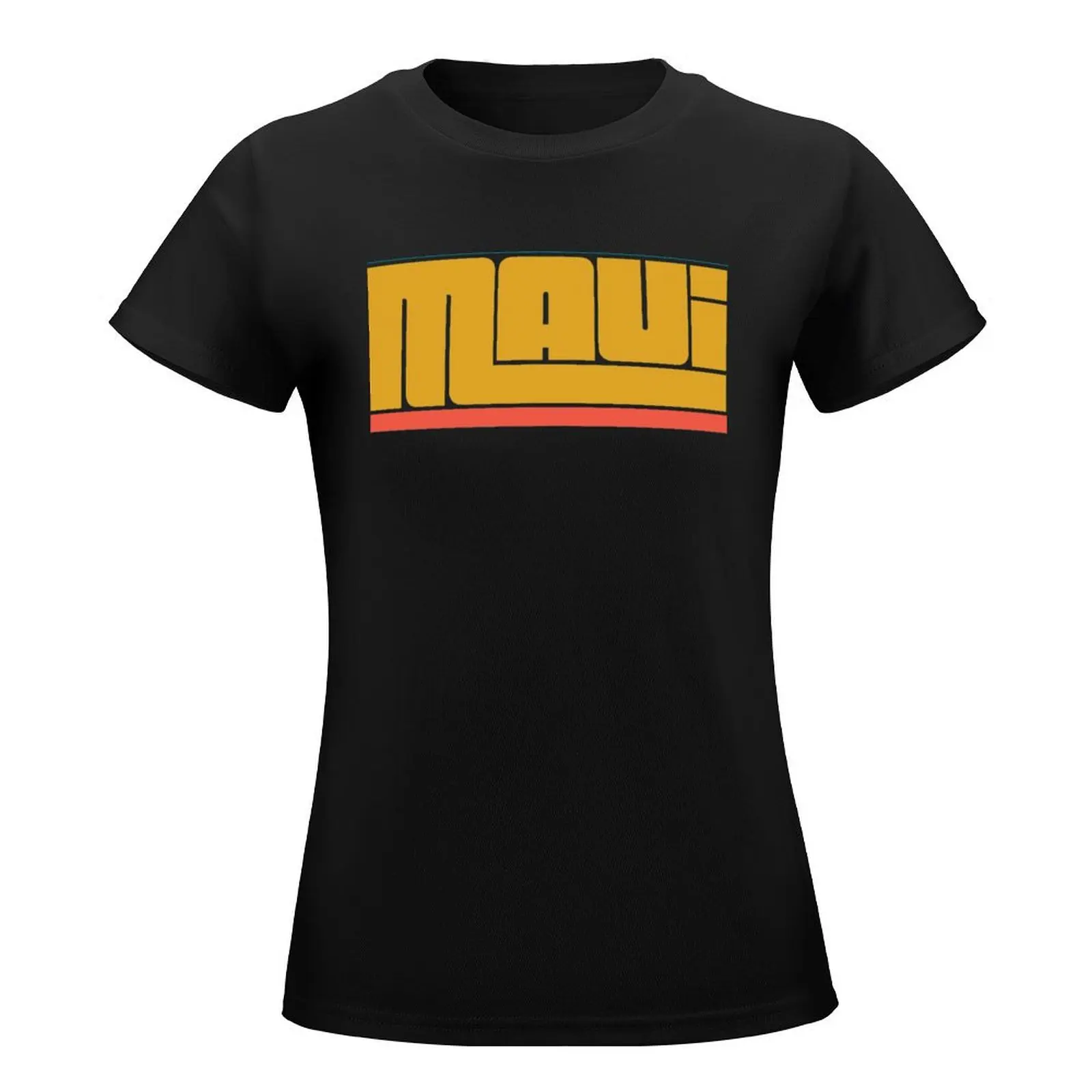 Retro Inspired Maui 1970's 1980's Hawaii T-Shirt vintage clothes Female clothing t-shirt dress for Women long