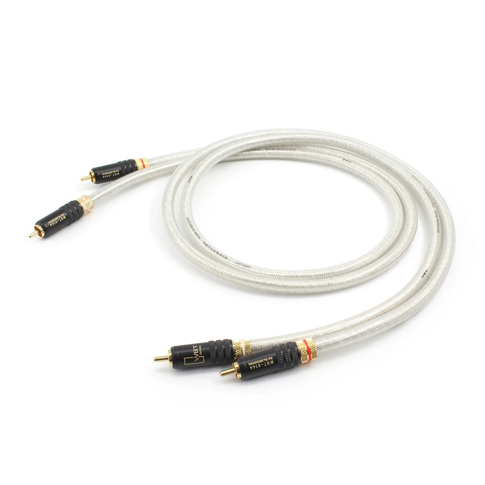 Mới QED Chữ Ký 5N OCC Bạc Âm Thanh Hifi Liên Thông Cáp WBT-0144 Kết Nối Mạ Vàng