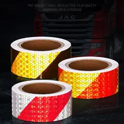 Multicolor Reflective Tape 5x300CM Car Motorcycle Decor Decals Safety Mark Warning Tape Waterproof Durable Slash Reflector Tape