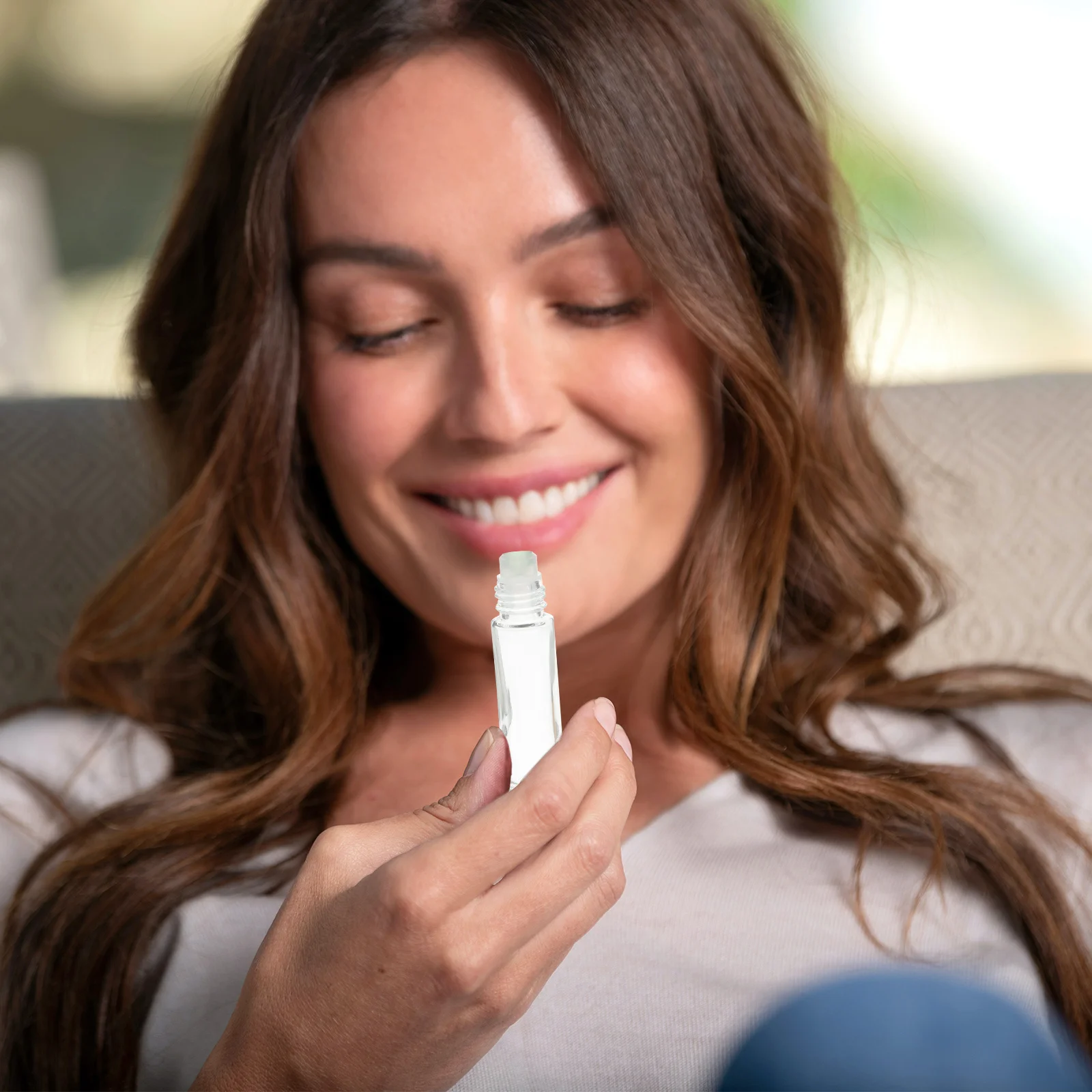 10 pièces petites bouteilles à roulettes d'huile essentielle en verre taille de voyage sous-paquet de parfum rechargeable conteneur bouteille d'huile essentielle à rouler