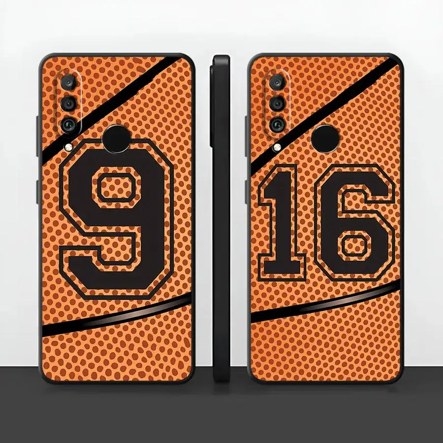 Funda para Huawei P20 Lite 2018 P20 P40 Lite P Smart 2019 P30 P20 Pro, Carcasa con Número de Baloncesto 9 16
