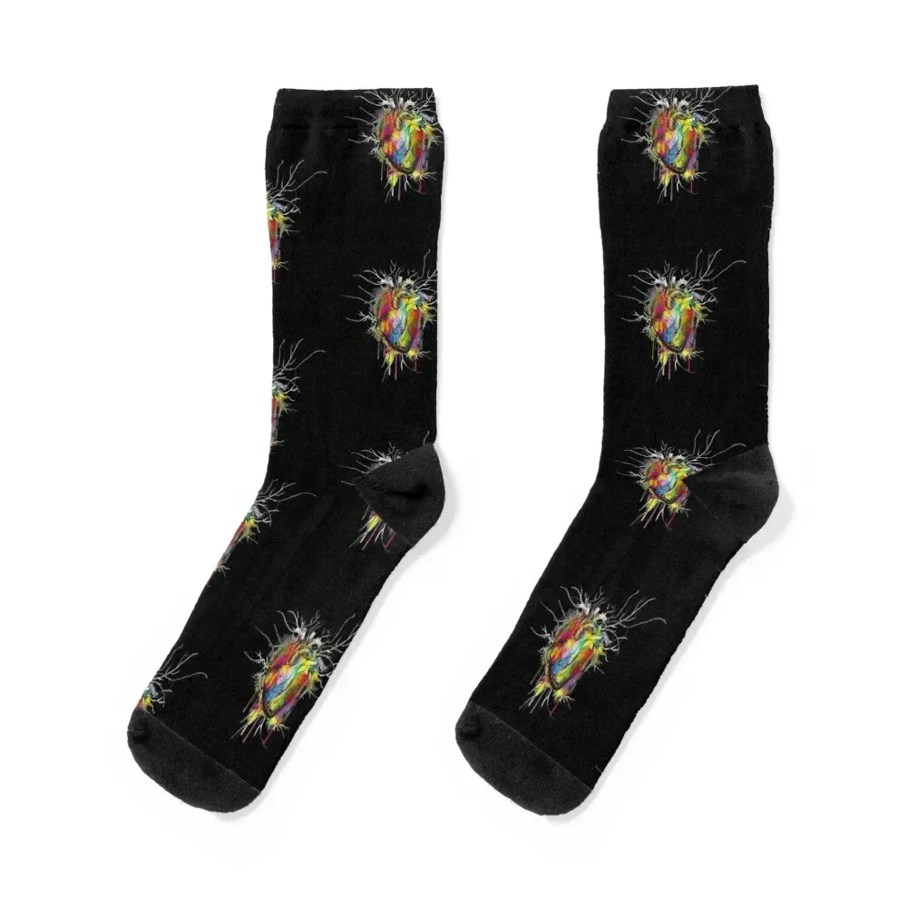 

Heart Human Anatomy colorfull Socks Crossfit fashionable bright garter Socks For Man Women's