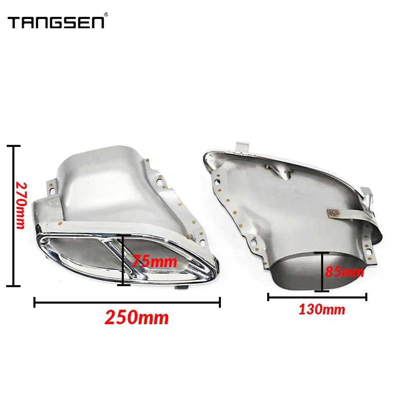 For Mercedes Benz W205 C180 C200 C250 C300 C450 GLE43 W212 Class C Car Exhaust Tip Muffler Tip Exhaust Pipes Tail Tips