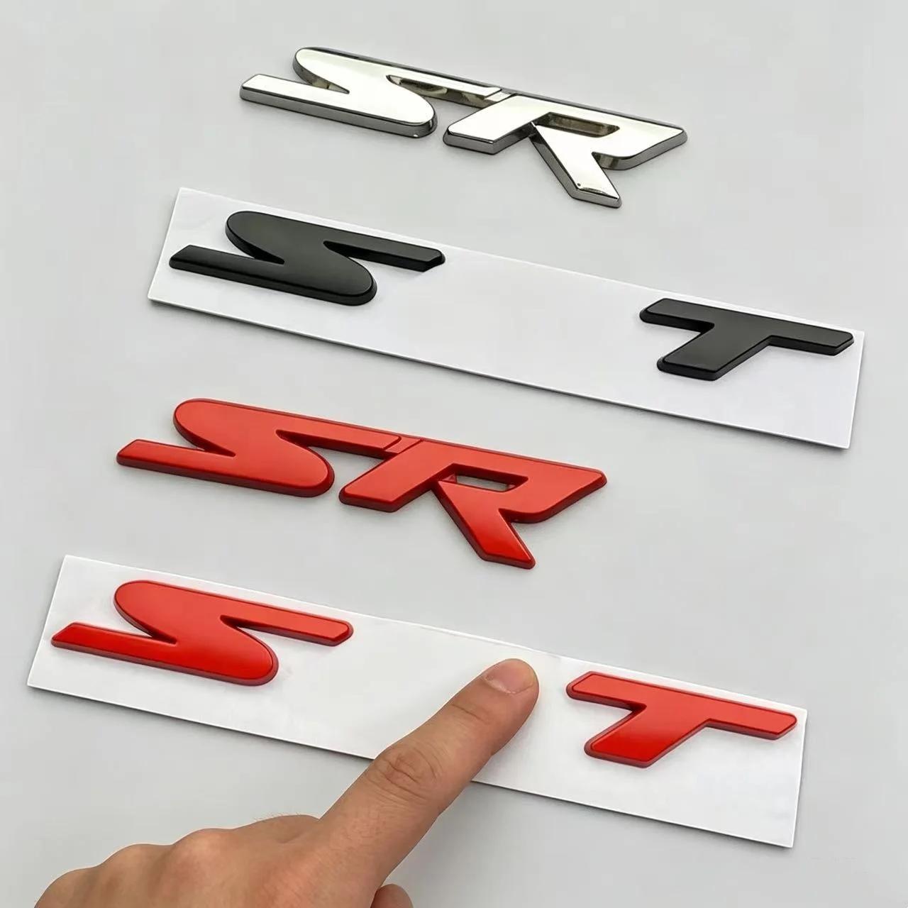Metal 3D Car Rear Trunk Stickers Grill Emblem Badge Decoration For Charger Srt Emblem Badge Sxt Challenger Durango Viper Caliber