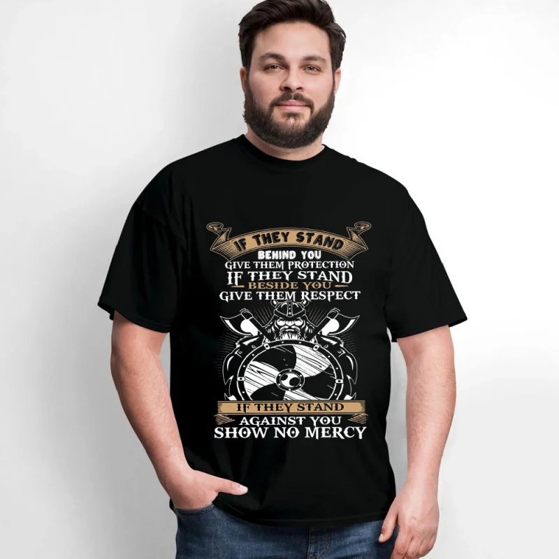 

If They Stand Norse Viking Odin Valhalla 0414 Nordic Gift T-Shirt Viking Runes Norse Myths Graphic clothes All size tops S-6XL