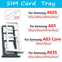 NEW Dual Card Micro Nano SIM Card Holder Tray Slot Holder Adapter Socket for Samsung A02S A03S A03 Core with Pin