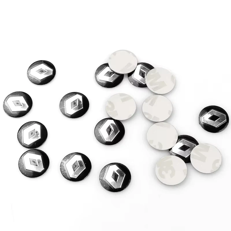 5/10 قطعة 14 مللي متر شعار السيارة ملصقات مفتاح بعيد شارة لرينو كليو كادجار كابتور كوليوس ميجان اسبيس QM6 ذات المناظر الطبيعية الخلابة لاغونا أستراليا