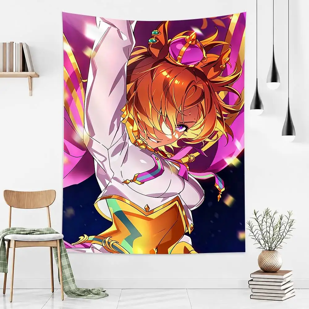 U-Umamusume P-Pretty D-Derby T.M. Opera O Flags Wall Hanging Background Art Banner for Bedroom Home Outdoor Decor