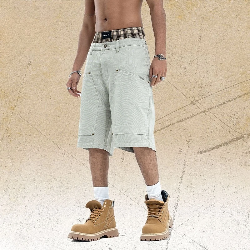 

Хлопковые повседневные шорты-карго для мужчин, летние тонкие бриджи