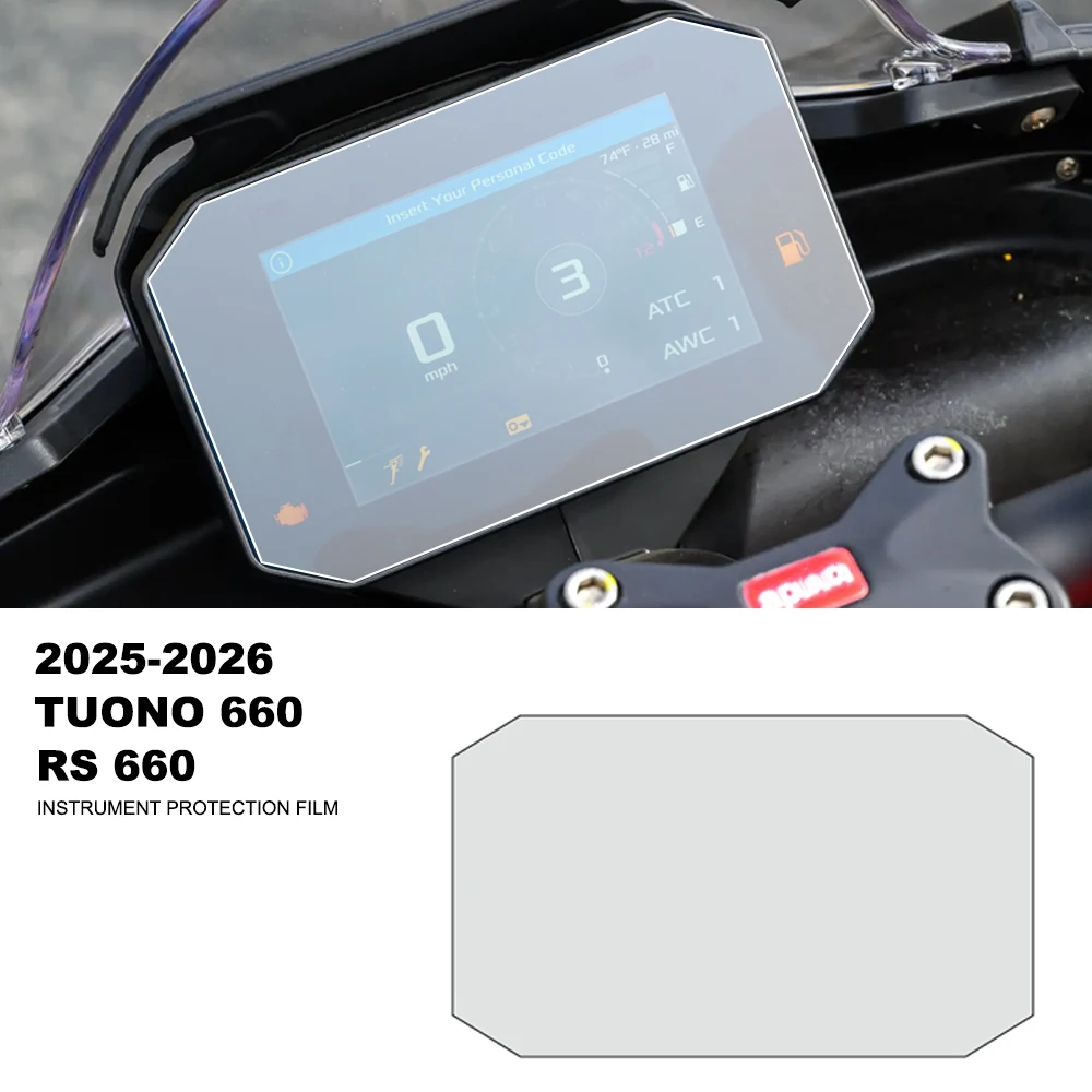 For Aprilia RS 660 Tuono 660 2025-2026 New Motorcycle Accessoires Scratch Cluster Screen Dashboard Protection Instrument Film