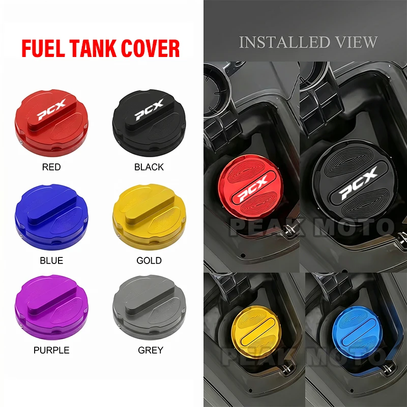 Motorrad-Aluminium-Tankdeckel, Benzinbehälterdeckel für Honda PCX125 PCX150 PCX160 PCX 125 150 160 200 PCX160-CBS Zubehör