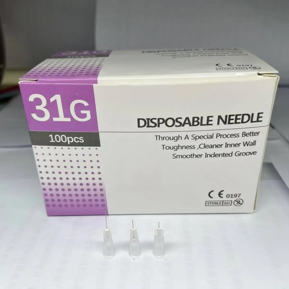 使い捨て無痛小型針-30g-31g-32g-33g-34g-4mm-13mm-スパ美容メソ注射用ステンレス鋼製鋭利針
