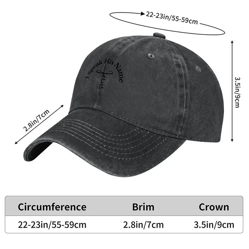 I SPEAK HIS NAME - Baseball Cap Golf Cute Ball Cap Sun Hat Elegant Women'S Hats Men'S