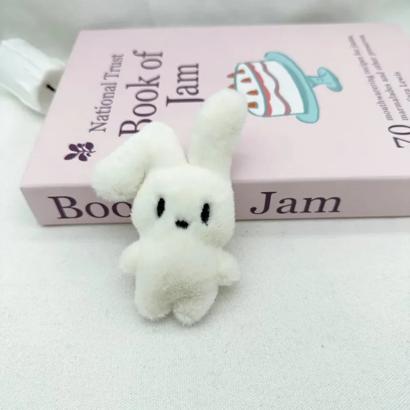 JOSoft-Porte-clés lapin en peluche de dessin animé pour enfants, porte-clés de voiture, porte-clés mignon, ornements de pendentif, sac à dos beurre, cadeau pour filles