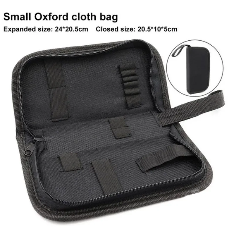 Imagem -02 - Ferramenta Armazenamento Bolsas Tecido Oxford Ferramenta Armazenamento Bolsa para Reparo Parafuso Hardware Reparação Utilidade Bolsa 20.5x10x5cm