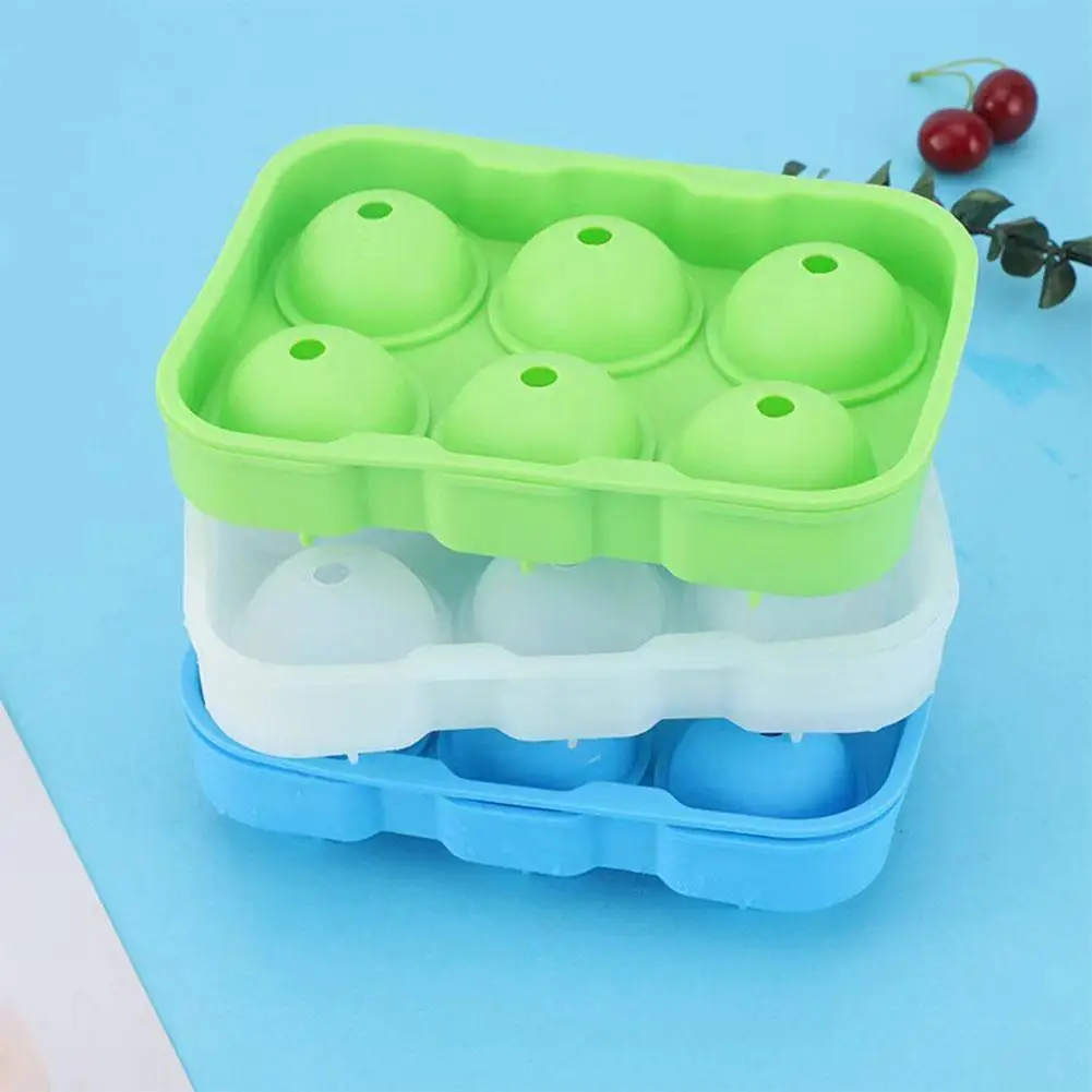 Silicone World 4/6/8 Holes Silicone Ice Mold Silicone Tray Ice Mold DIY Hockey Maker Mold Shape Reusable Ice Ball P4I8