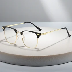 Fashion Square Reading Glasses Men Women Anti Blue Light Presbyopic Glasses Male Classic Business Hyperopia Eyewear