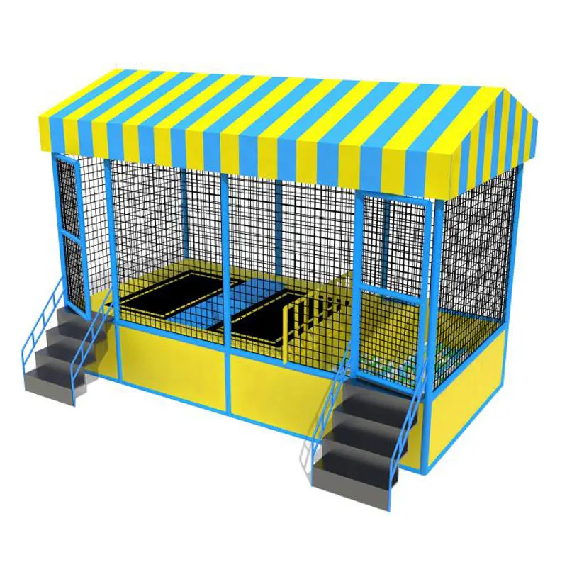 Duurzaam veilig op maat gemaakt kinderen springen indoor square bounce trampoline park Indoor Trampoline Park