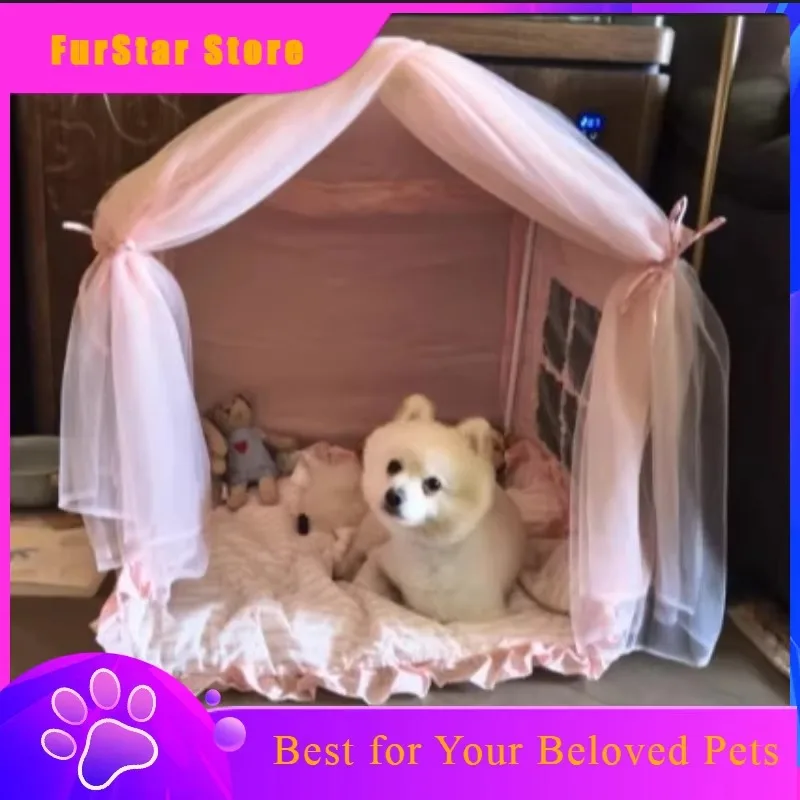 Ортопедическая лежанка FurStarAll-Season со съемной подушкой для щенков и котят ‌   Princess Pet Palace - Моющаяся в машинке лежанка для маленьких собак