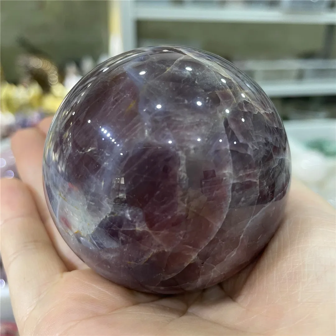 5-7cm NEW ARRIVAL Mineral Product Natural Purple Rose Quartz Ball Crystals Rare Gemstones Collection Spheres Chakra Meditation
