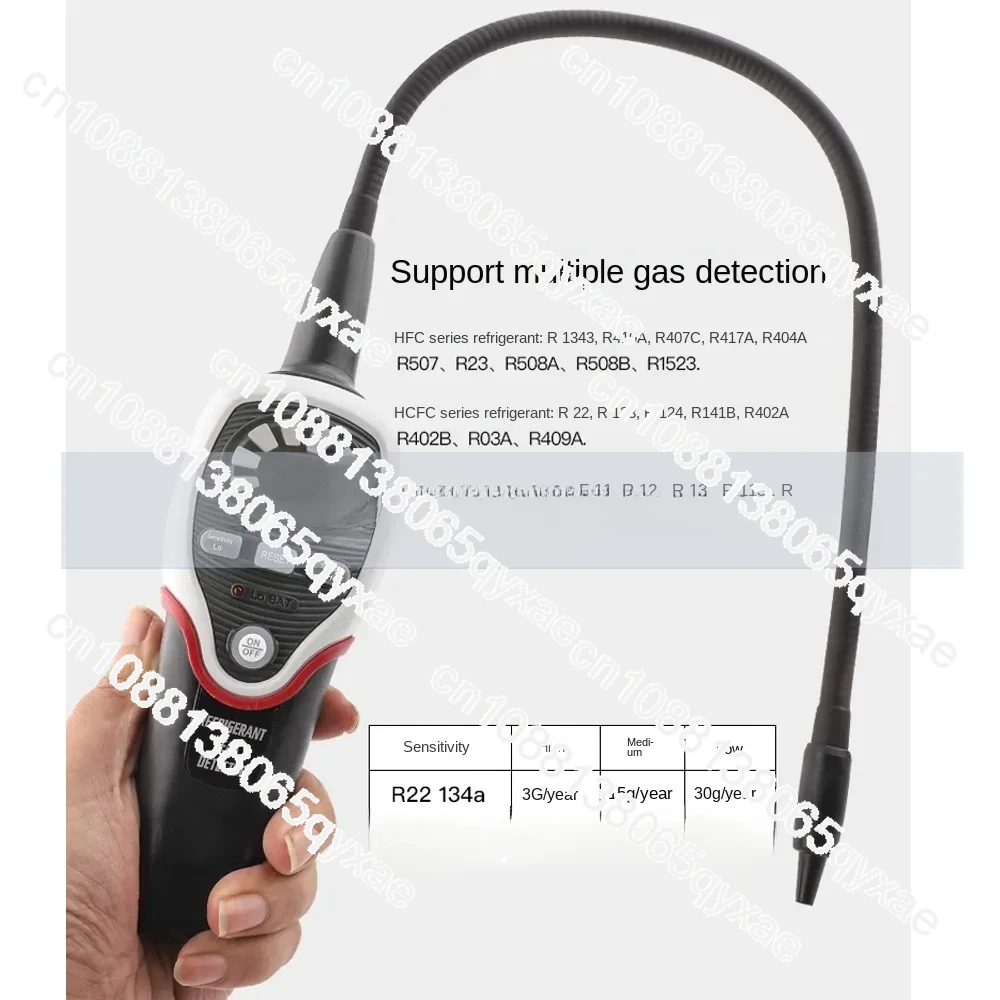 Refrigerant Halogen Leak Detector Tester Meter RLD-382P Air Conditioner Refrigeration System Halogen Gas Freon Leak Detector