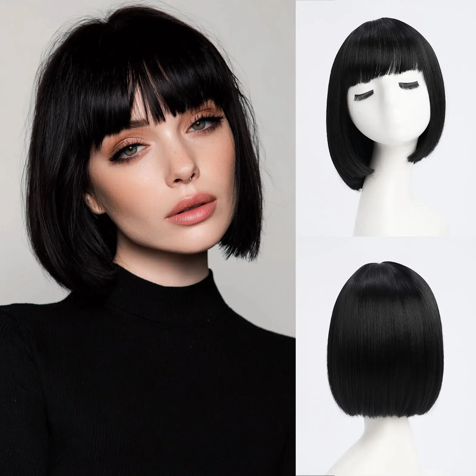 peruca-sintetica-estilo-bob-preta-para-festas-peruca-para-cosplay-de-halloween-peruca-de-uso-diario-com-cabelo-prensado-a-quente
