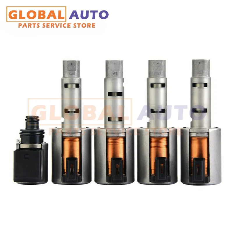 RE0F11A JF015E   Transmission Valve Body Solenoid  CVT Fits For Nissan Note Sentra 12-Up 5PCS （1 set） Automobiles Parts