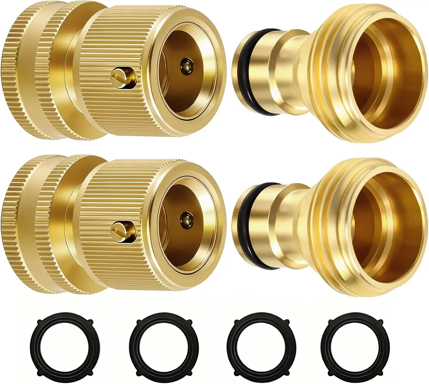 

Соединители для садовых шлангов из цельной латуни, герметичные, универсальные, для мгновенного подключения