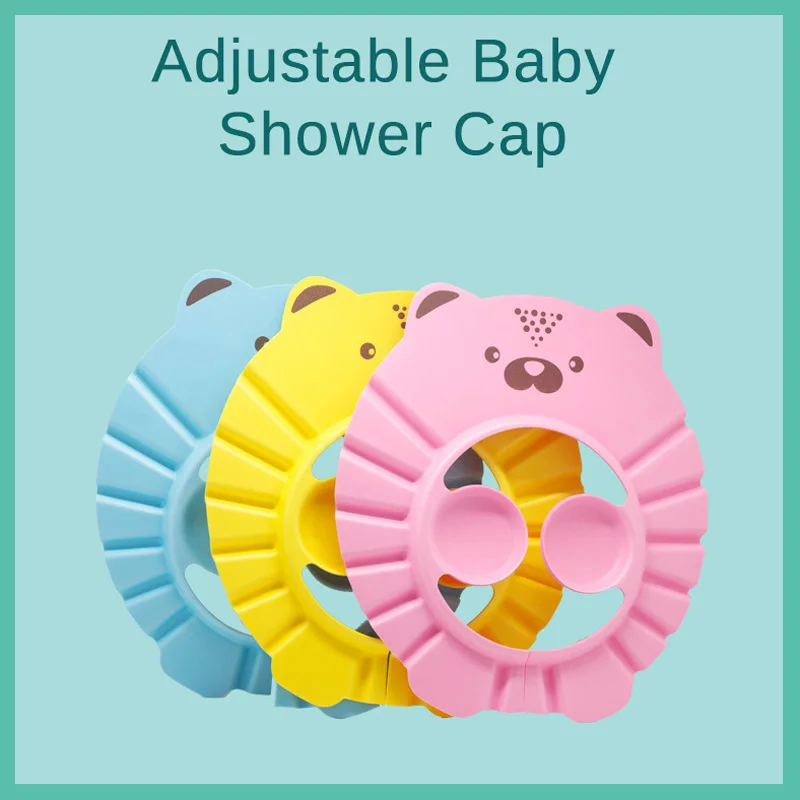 Clearance sale Cartoon Animal Patterns Baby Shampoo Cap Soft Bathing Hat for Safe Hair Wash Infants Toddlers Kids Shower