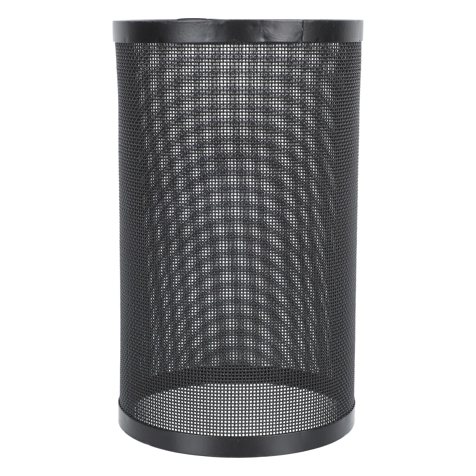 

Modern Minimalist Hollow Cylinder Iron Lampshade Black Decorative Hanging Light Cover Metal Lighting Accessories