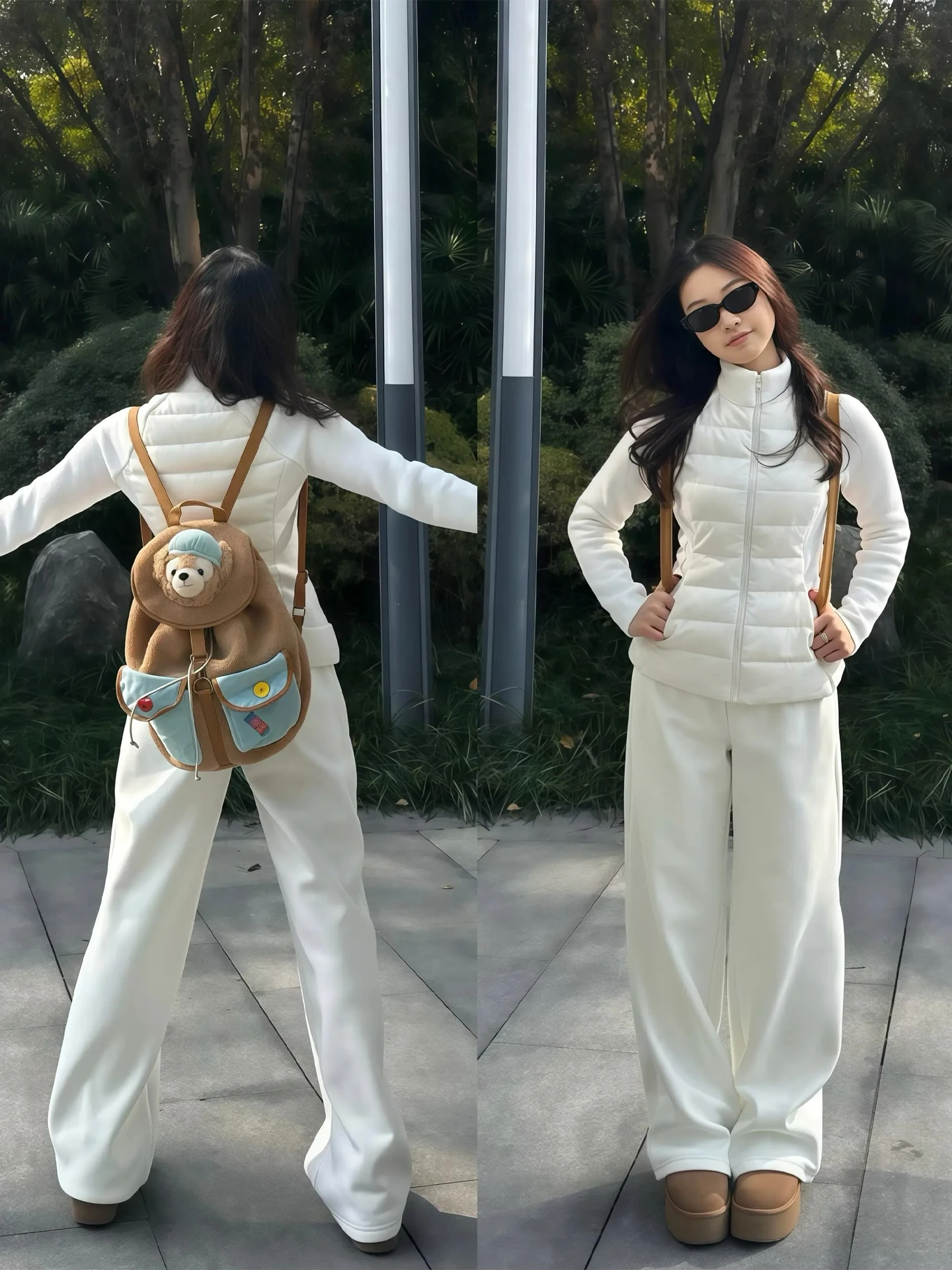 

Женское легкое белое пуховое куртка Thiened, облегающее талию осенне-зимнее пальто Spor Sle Long Sve на молнии Cl...